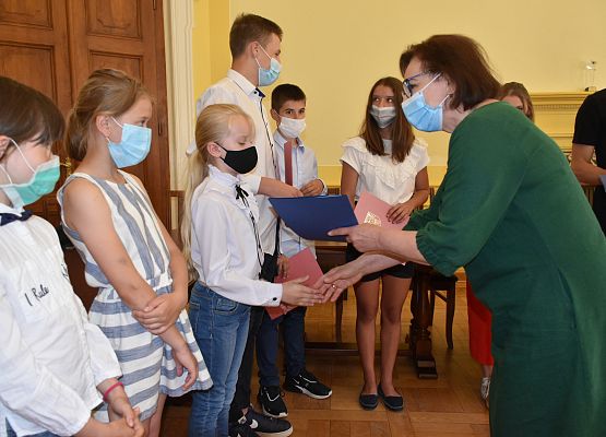 Starosta Lęborski wręcza