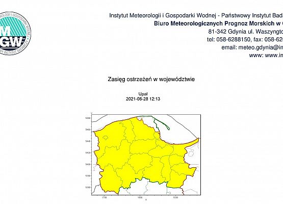 Grafika z mapką województwa i