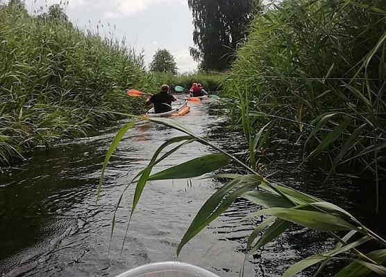Trochę wąsko, więc kajaki