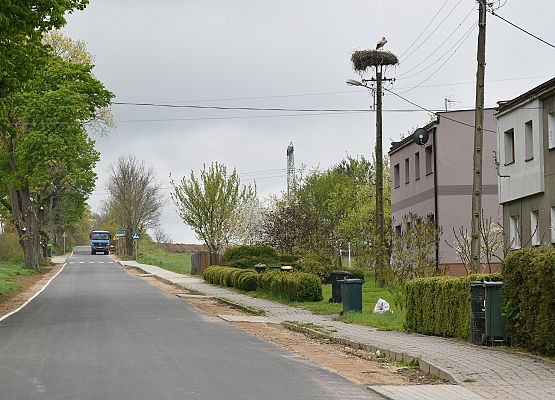 Przebudowana droga w