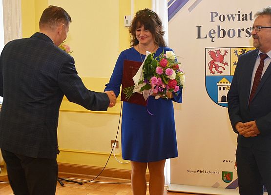 Uścisk dłoni jubilatów