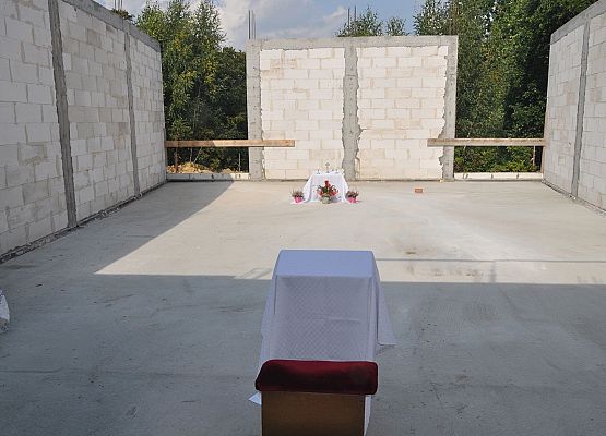 Teren przyszłej kaplicy w