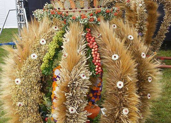 Konkursowe wieńce dożynkowe
