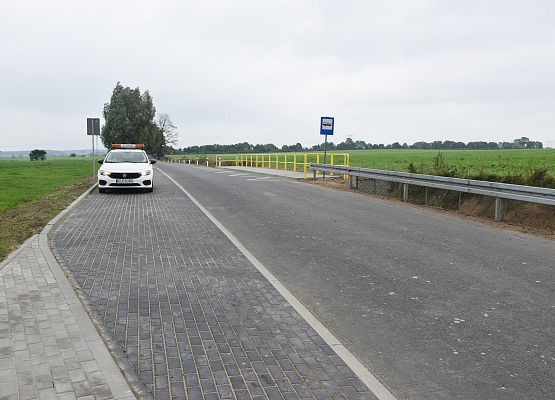 Odcinek przebodowanej drogi