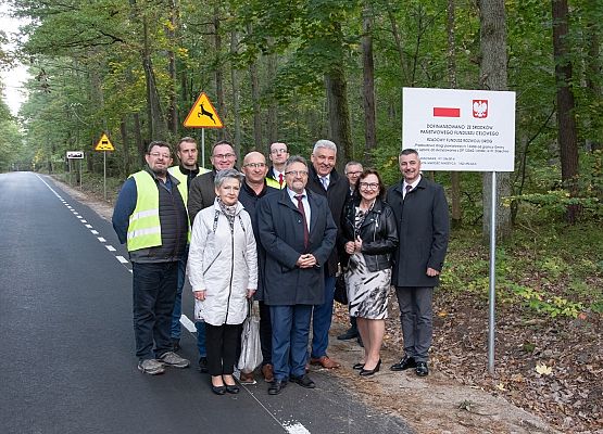 Uczestnicy odbioru drogi i