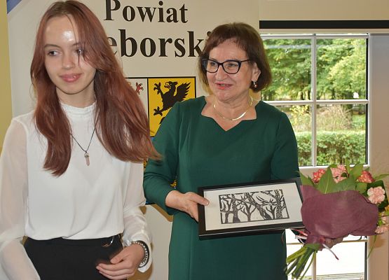 Starosta Lęborski z upominkiem