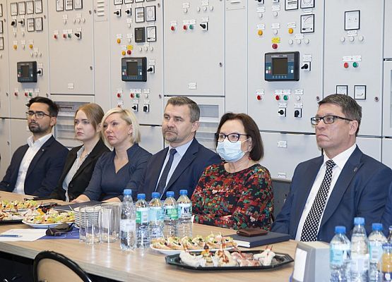 Starosta podczas spotkania w