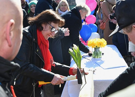 Starosta A.Zajączkowska wbija