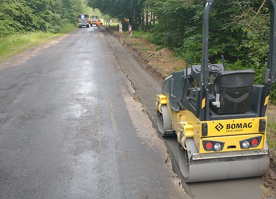 Droga na odcinku Pogorzelice -