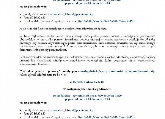 Informacja dla osób