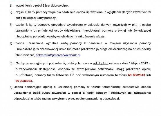 Informacja o możliwości