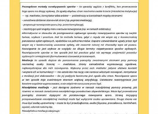 Informacja o możliwości