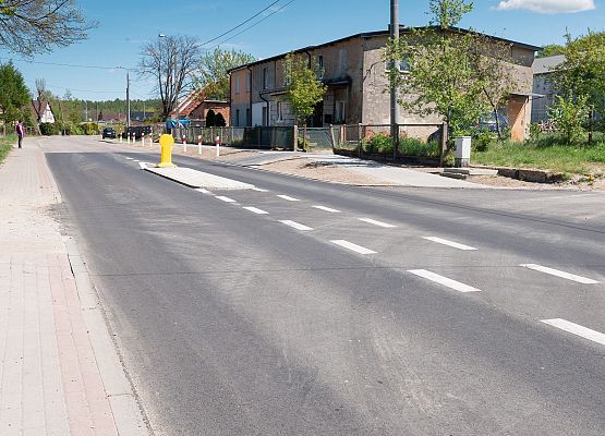 Przebudowany odcinek drogi