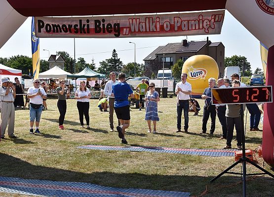 Zawodnik na mecie biegu