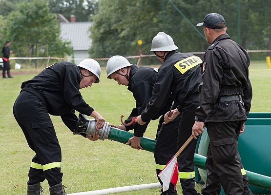 Strażacy podczas konkurencji