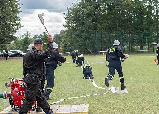 Strażacy podczas konkurencji