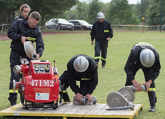 Strażacy podczas konkurencji