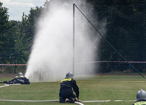 Strażacy podczas konkurencji