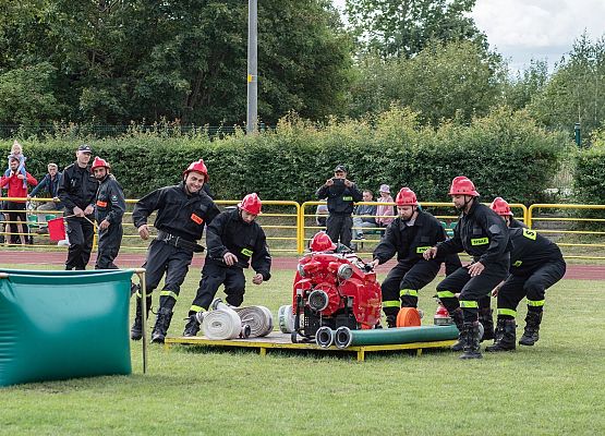 Strażacy podczas konkurencji