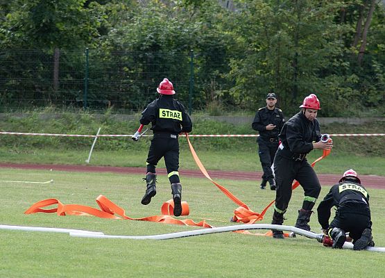 Strażacy podczas konkurencji