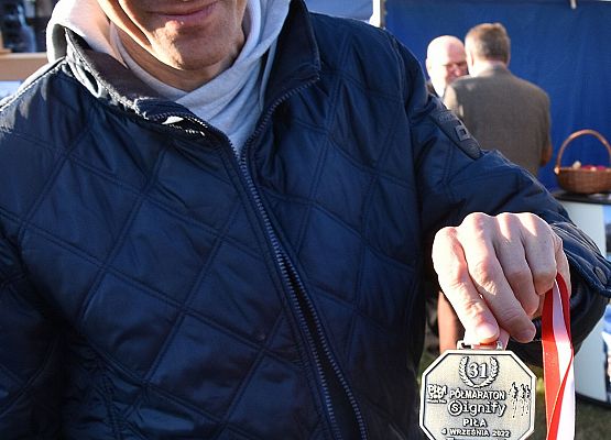 P. Pobłocki z medalem