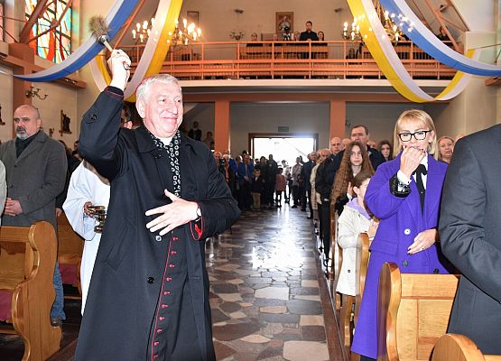 Powitanie ks. bp R. Kasyny