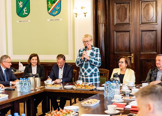 Samorządowcy na spotkaniu w