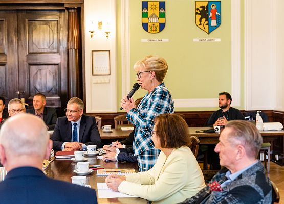 Samorządowcy na spotkaniu w