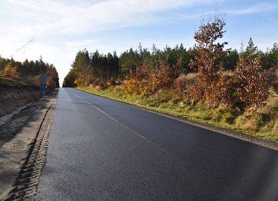 Przebudowana droga Pogorzelice