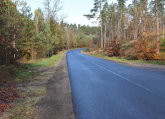 Przebudowana droga Pogorzelice