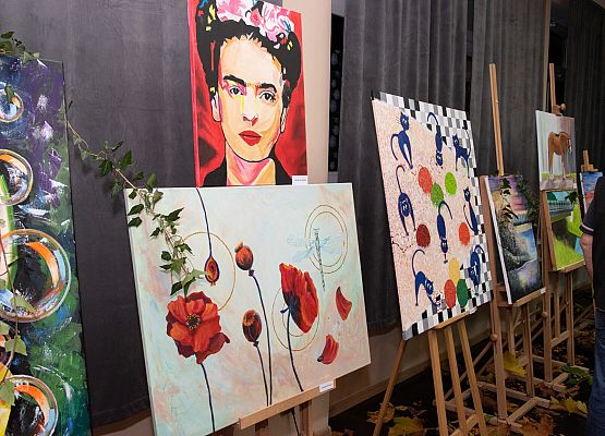 Prace eksponowane podczas