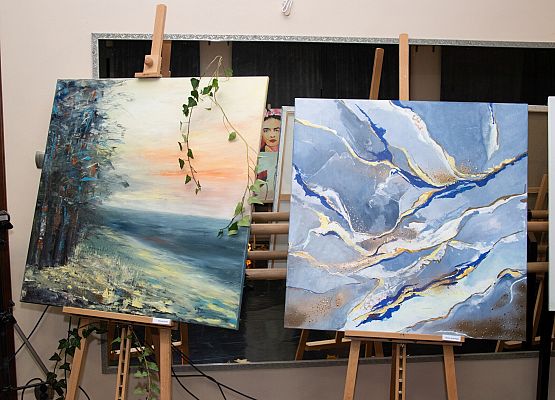 Prace eksponowane podczas