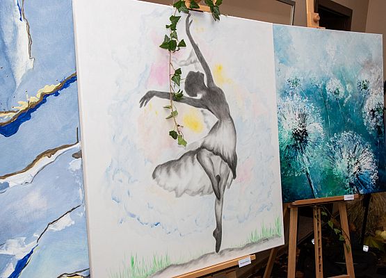 Prace eksponowane podczas