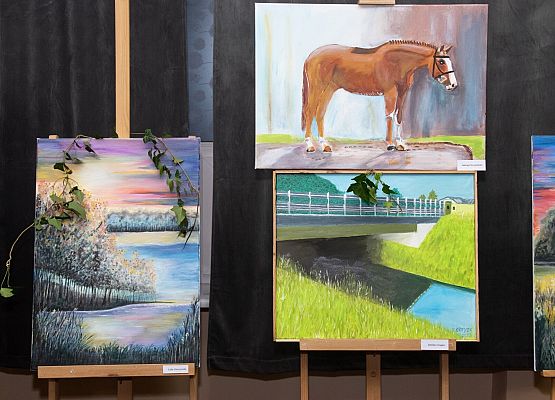 Prace eksponowane podczas