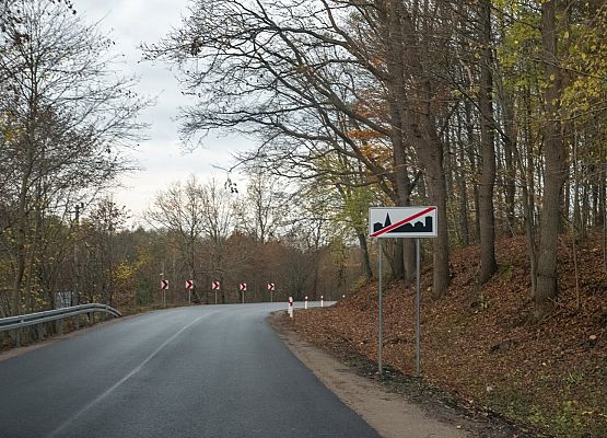 Przebudowany odcinek drogi