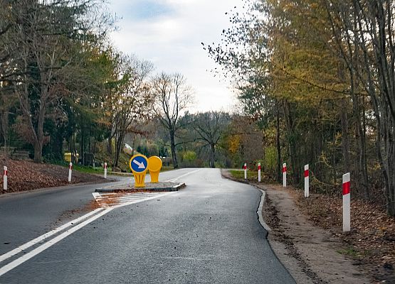 Przebudowany odcinek drogi