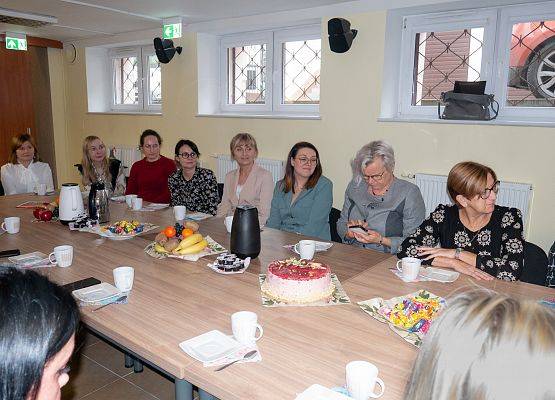 Pracownicy PCPR podczas