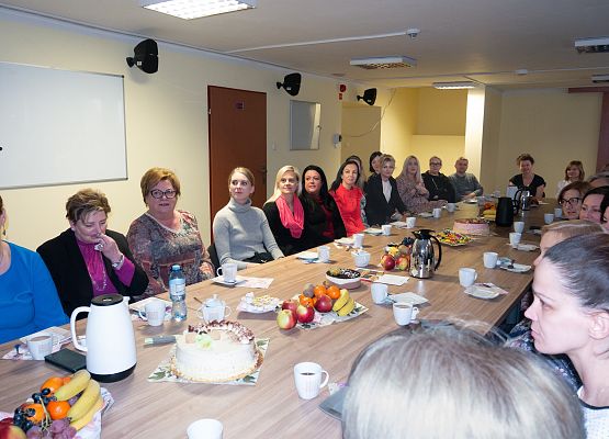 Pracownicy PCPR podczas