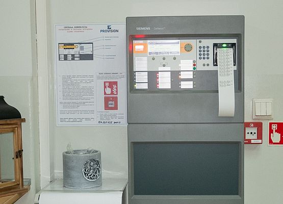 Centrala systemu ppoż. w LO 1