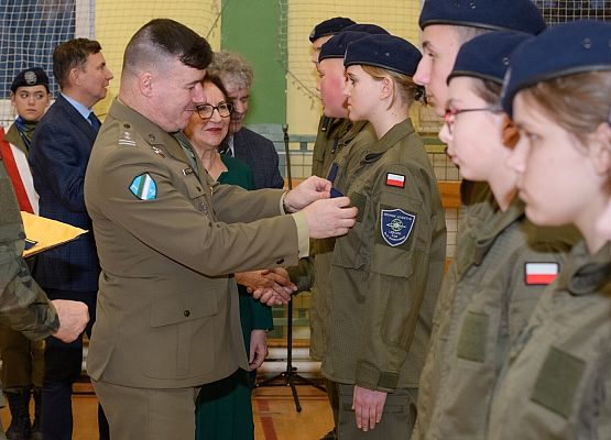 Nominacje wręcza płk. M.