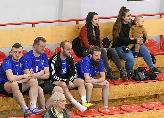 Na trybunach ekipa lęborskiego