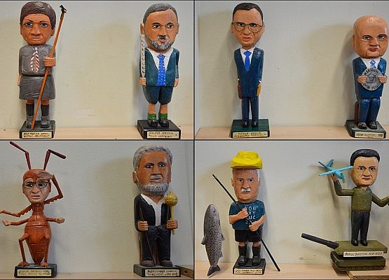 Fragment prac wystawionych w