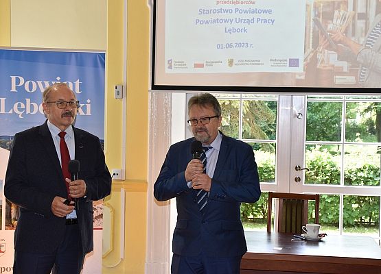 Od lewej: A. Hlawacik (BGK) i