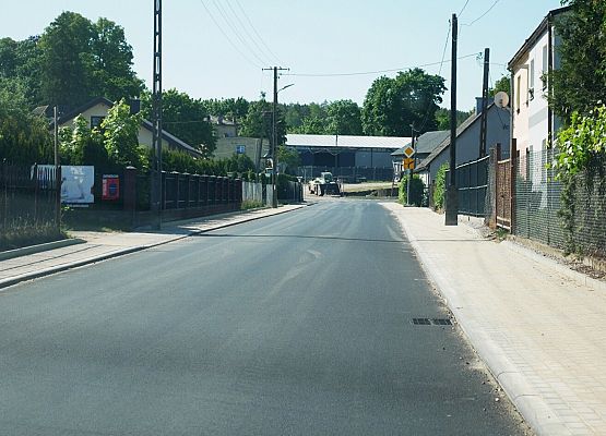 Przebudowana droga Pogorzelice