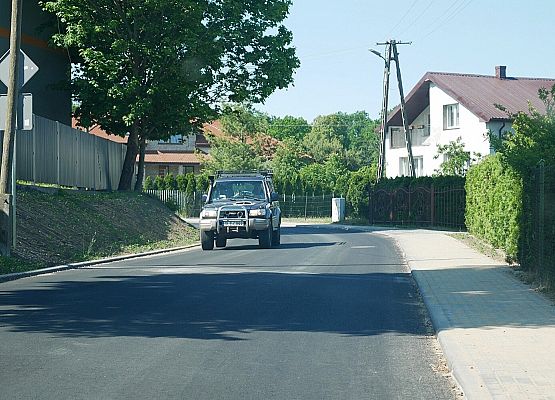 Przebudowana droga Pogorzelice