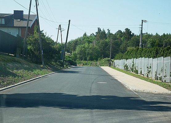 Przebudowana droga Pogorzelice