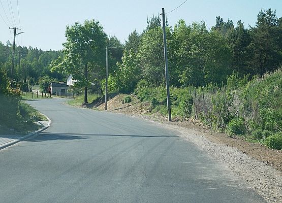 Przebudowana droga Pogorzelice