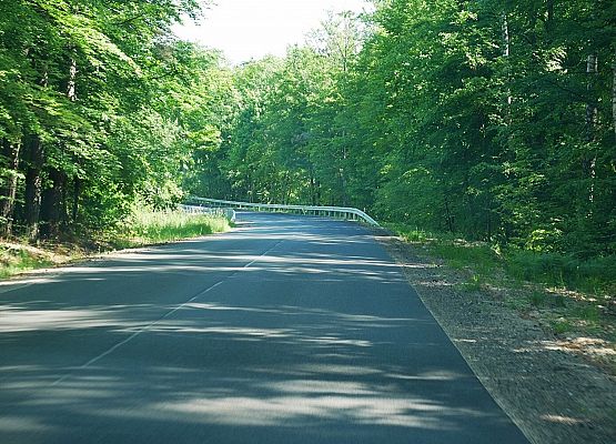 Przebudowana droga Pogorzelice