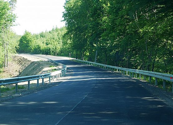 Przebudowana droga Pogorzelice