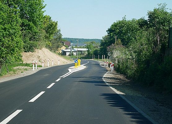 Przebudowana droga Pogorzelice
